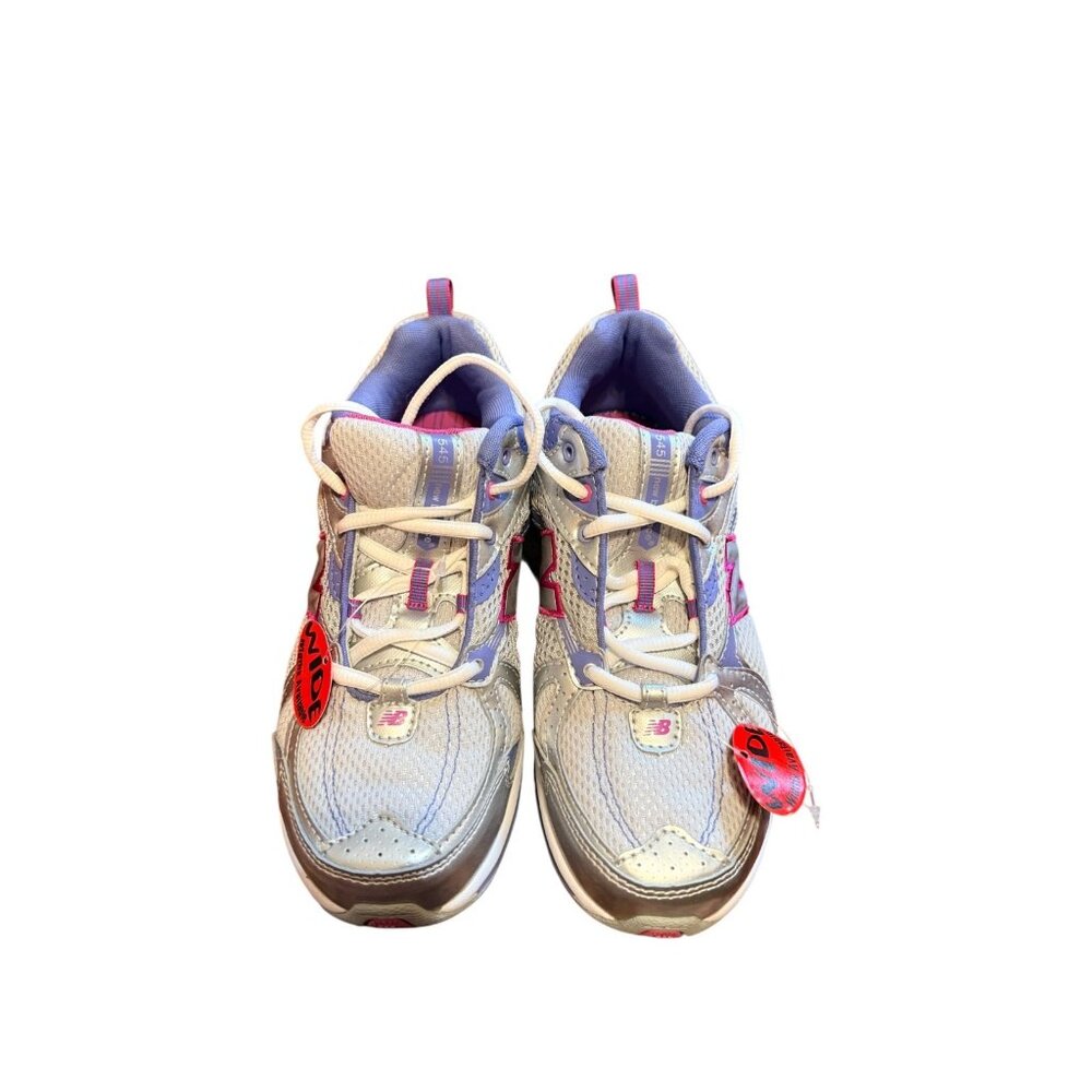 New Balance 545 Womens Size 5W Silver purple Pink Running Shoes KJ545SBY NEW - Picture 2 of 12